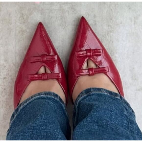 ZARA Faux Patent Leather Heels NWT LAST ONE!!! - Picture 6 of 16